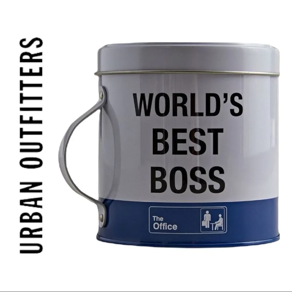 NEW The Office World's Best Boss Sock Gift Canister Set